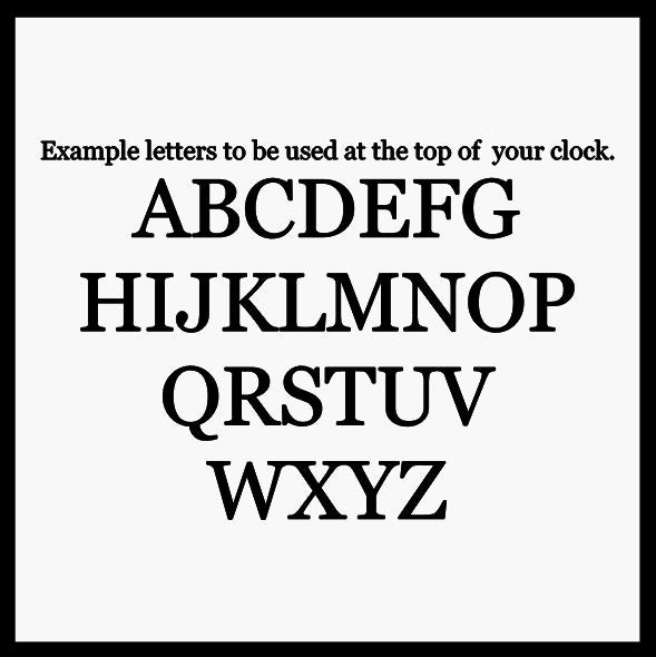 Large Wall Clock / 18" - 42" / Farmhouse Clock / Oversized wall clock