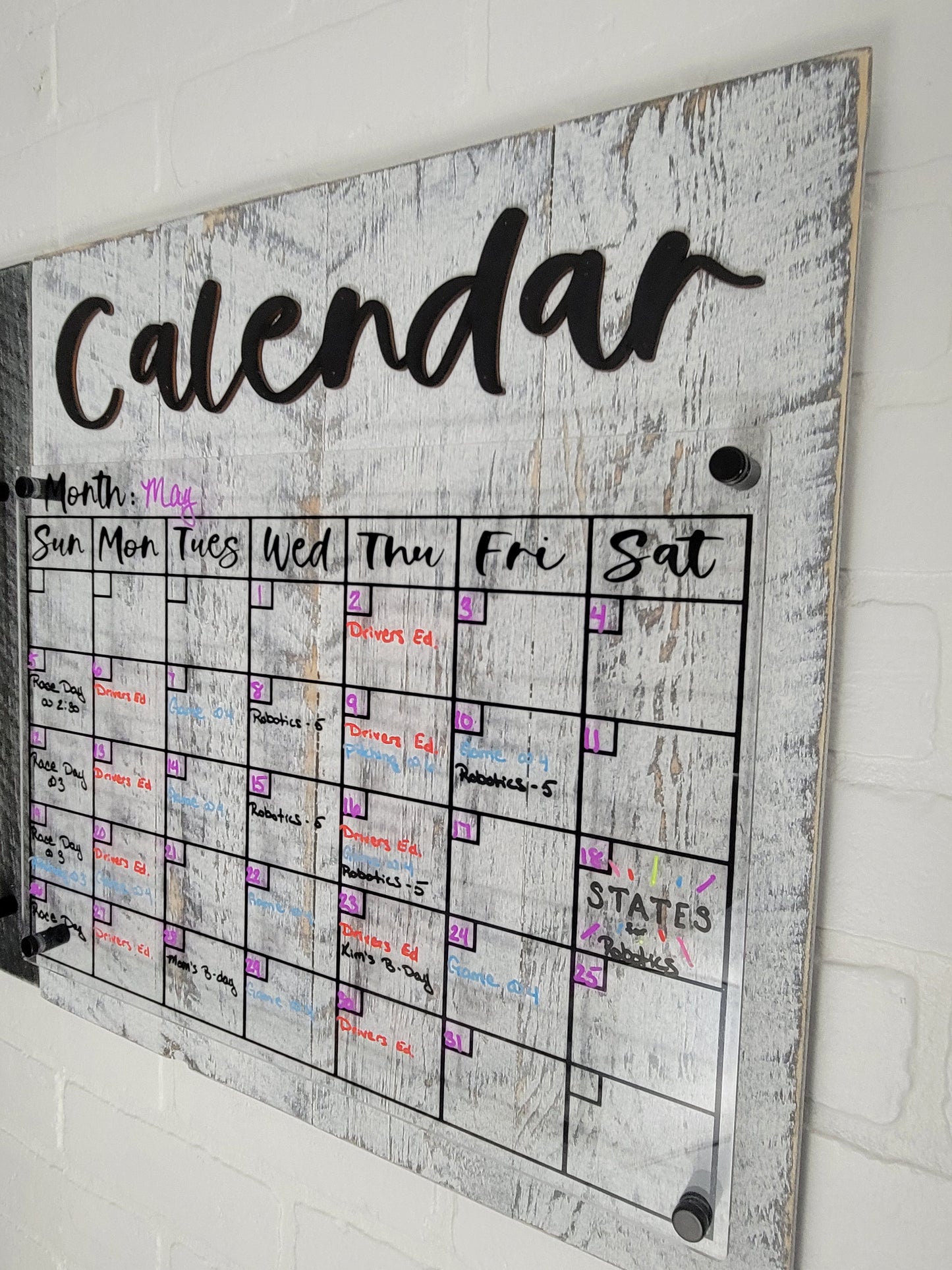 Acrylic Calendar with a Farmhouse Twist