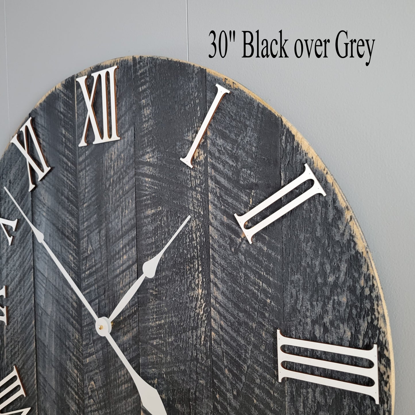 Large Wall Clock / 18" - 42" / Farmhouse Clock / Oversized wall clock