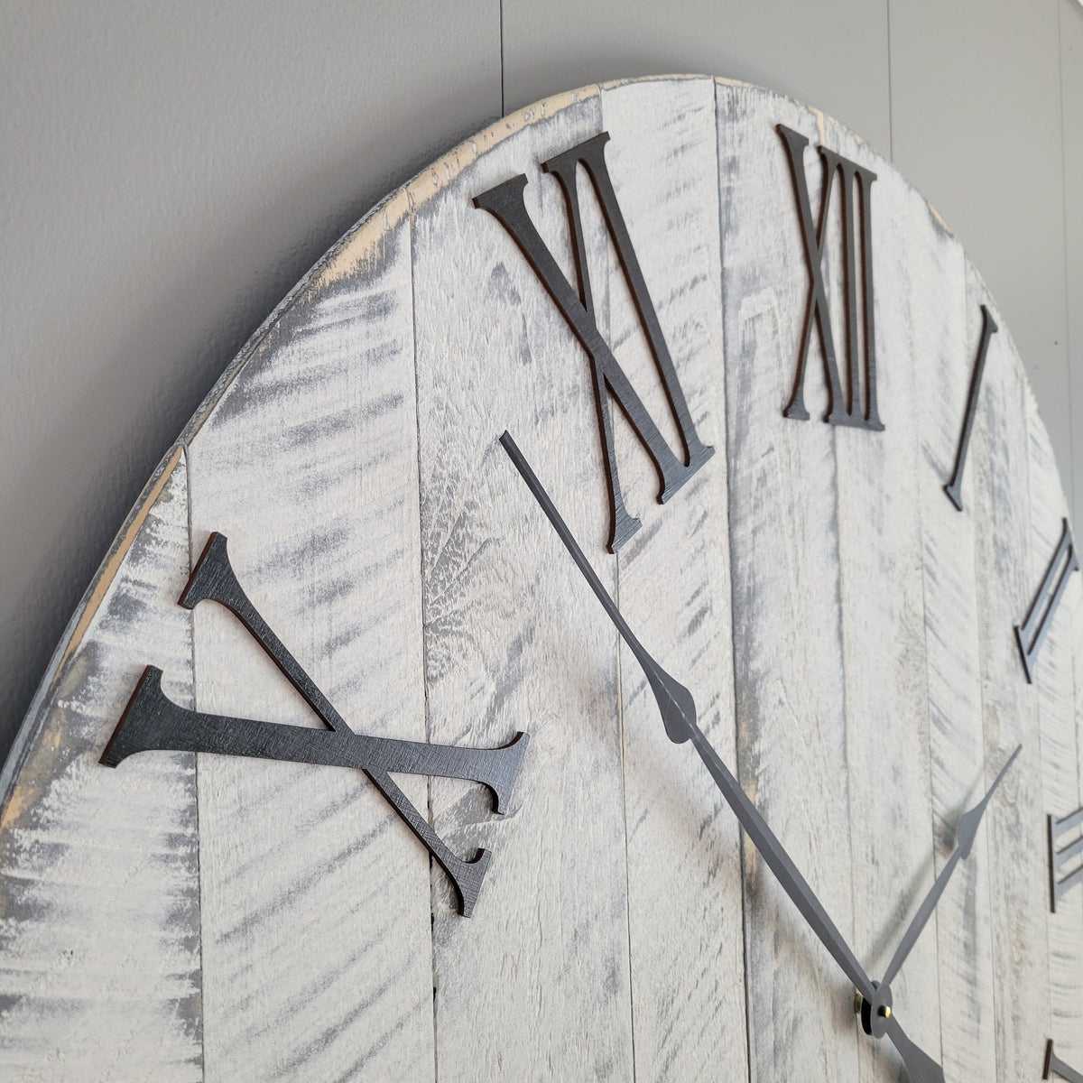 Large Wall Clock / 18" - 42" / Farmhouse Clock / Oversized wall clock