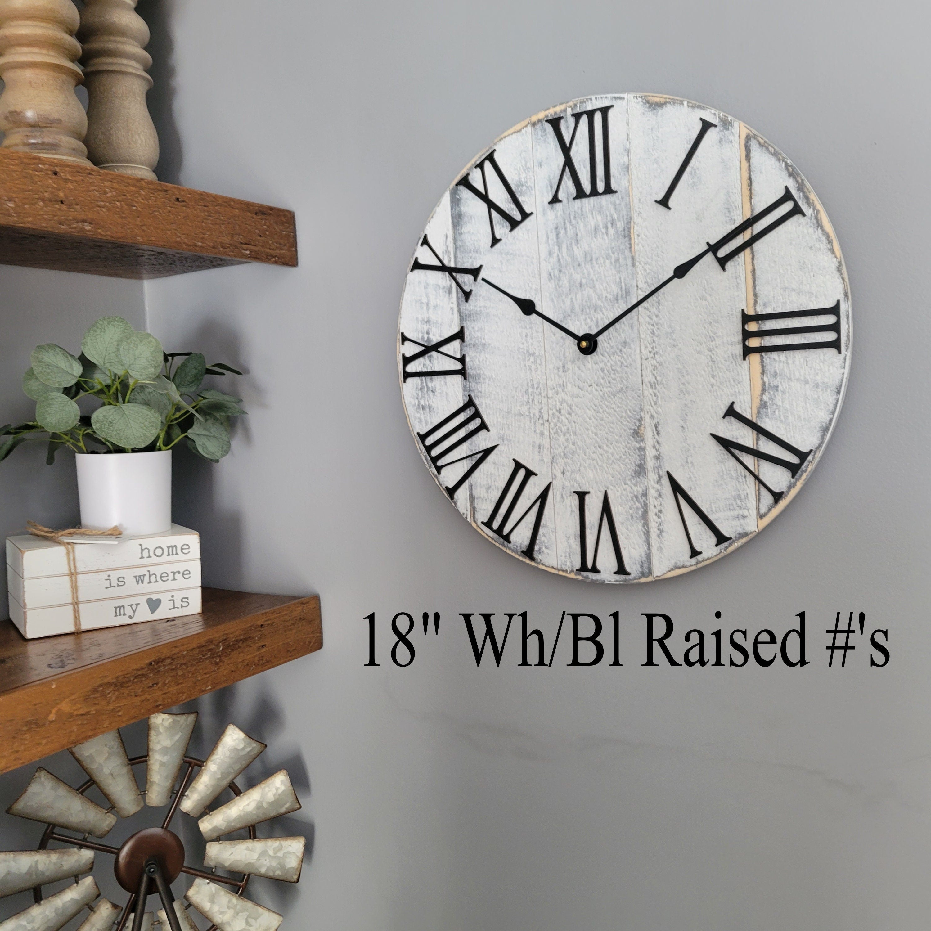 Wall shops Clock，Size:18