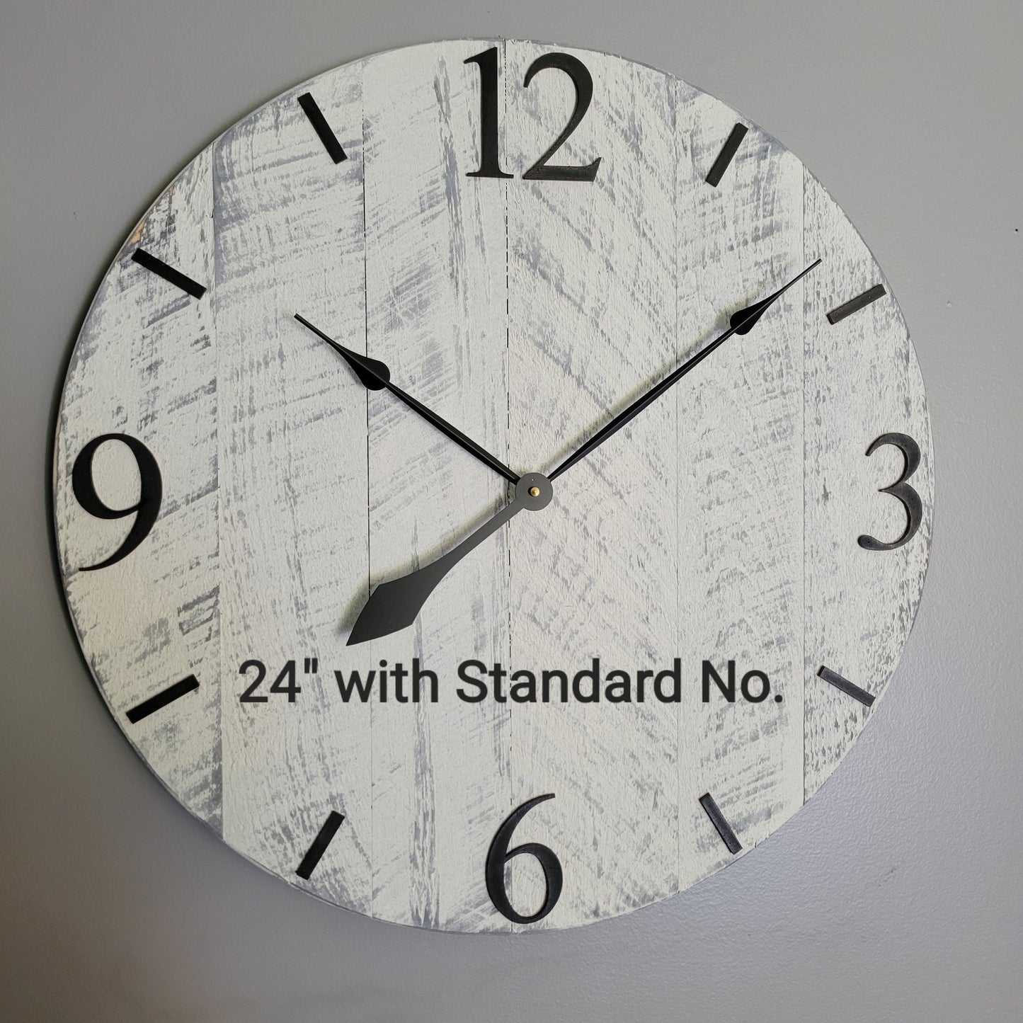 Large Wall Clock / 18" - 42" / Farmhouse Clock / Oversized wall clock