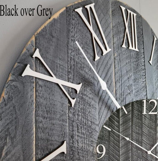 Large Wall Clock / 18" - 42" / Farmhouse Clock / Oversized wall clock